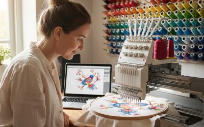 Бизнес по машинной вышивке открытый на средства социального контракта