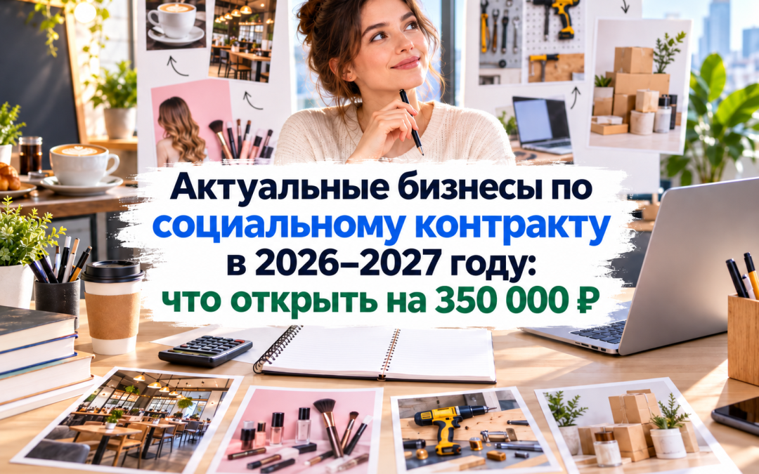 Актуальные бизнесы по социальному контракту в 2026–2027 году: что открыть на 350 000 ₽