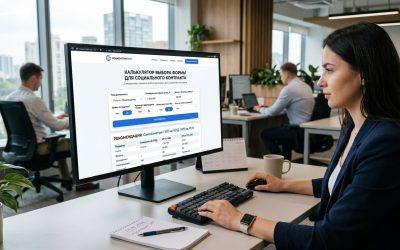 Калькулятор выбора формы ведения предпринимательской деятельности для социального контракта