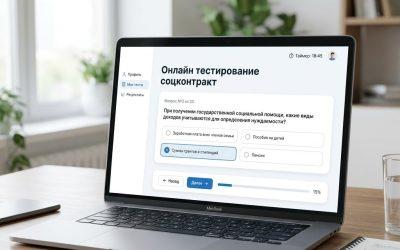 Онлайн тестирование соцконтракт