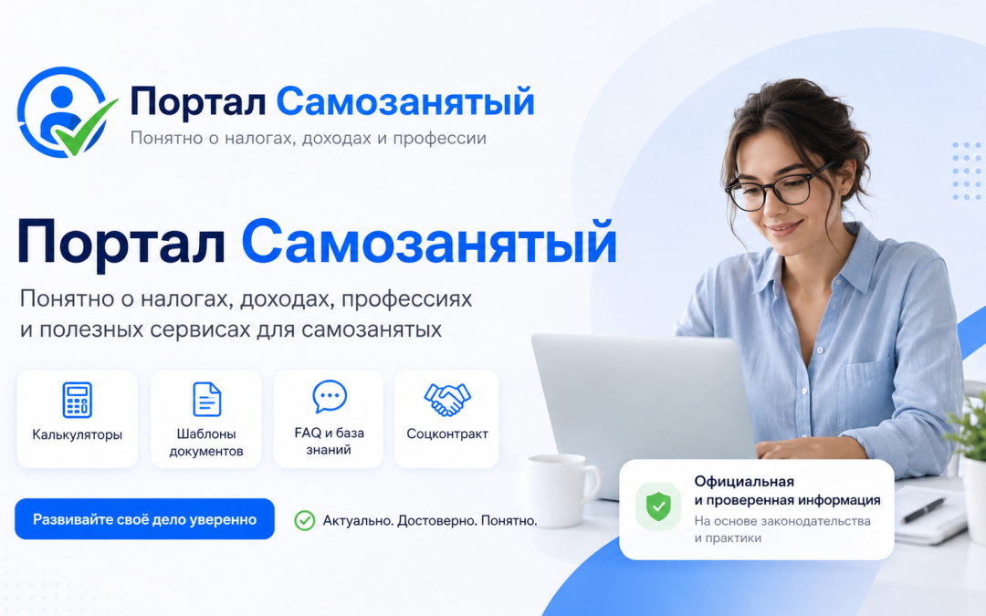 Портал Самозанятый: полезные сервисы, калькуляторы и инструкции для тех, кто работает на себя