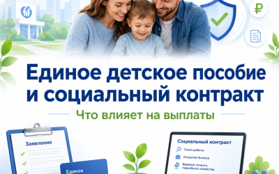 Единое детское пособие и социальный контракт в 2026 году: влияет ли соцконтракт на выплаты
