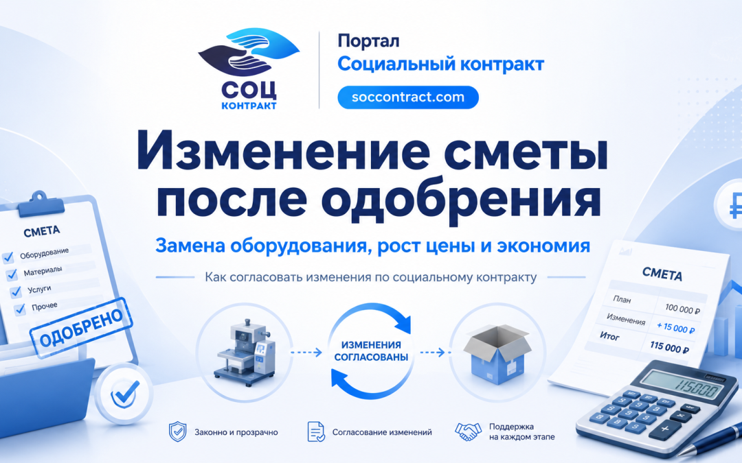 Как изменить смету социального контракта после одобрения