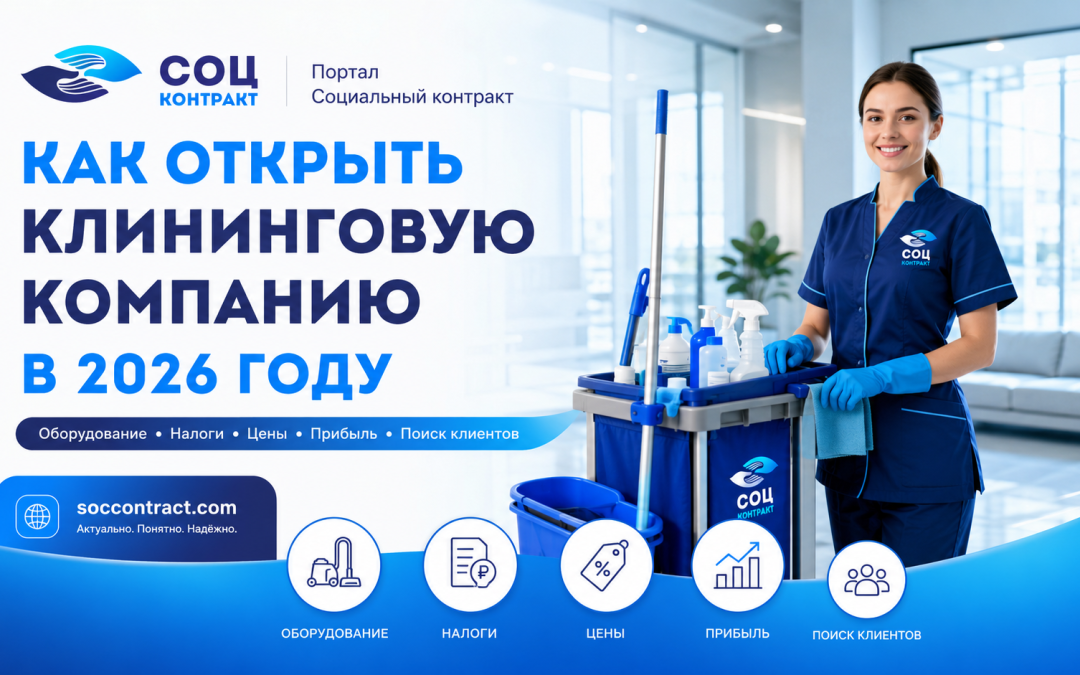Как открыть клининговую компанию в 2026 году: вложения, налоги, прибыль и развитие