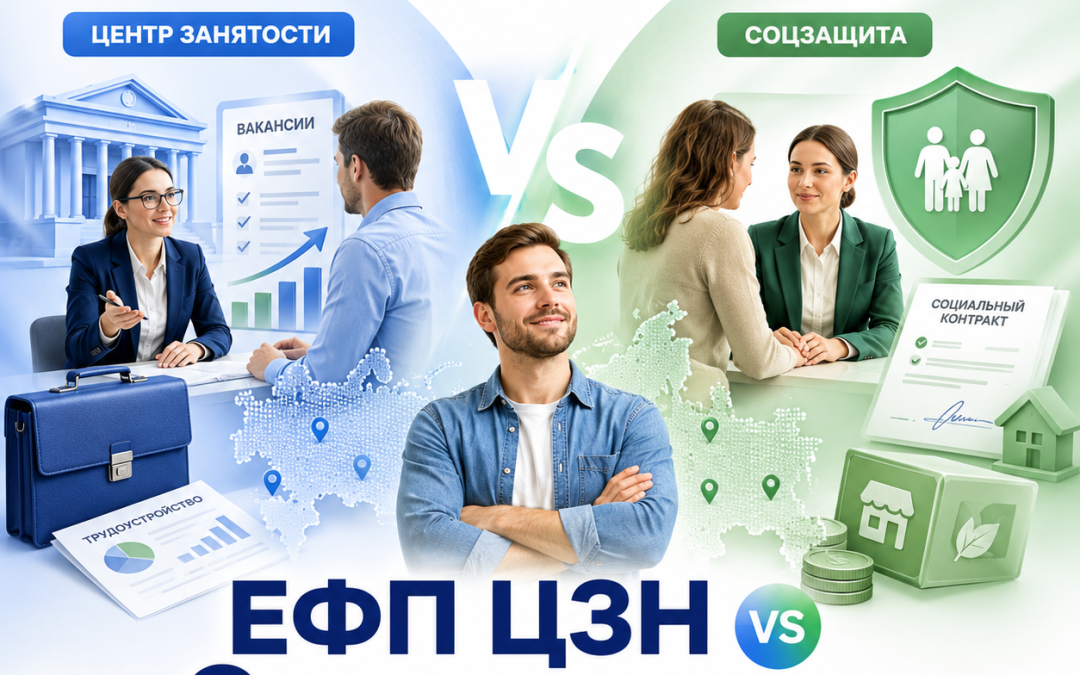 Сравнение ЦЗН и соцзащиты