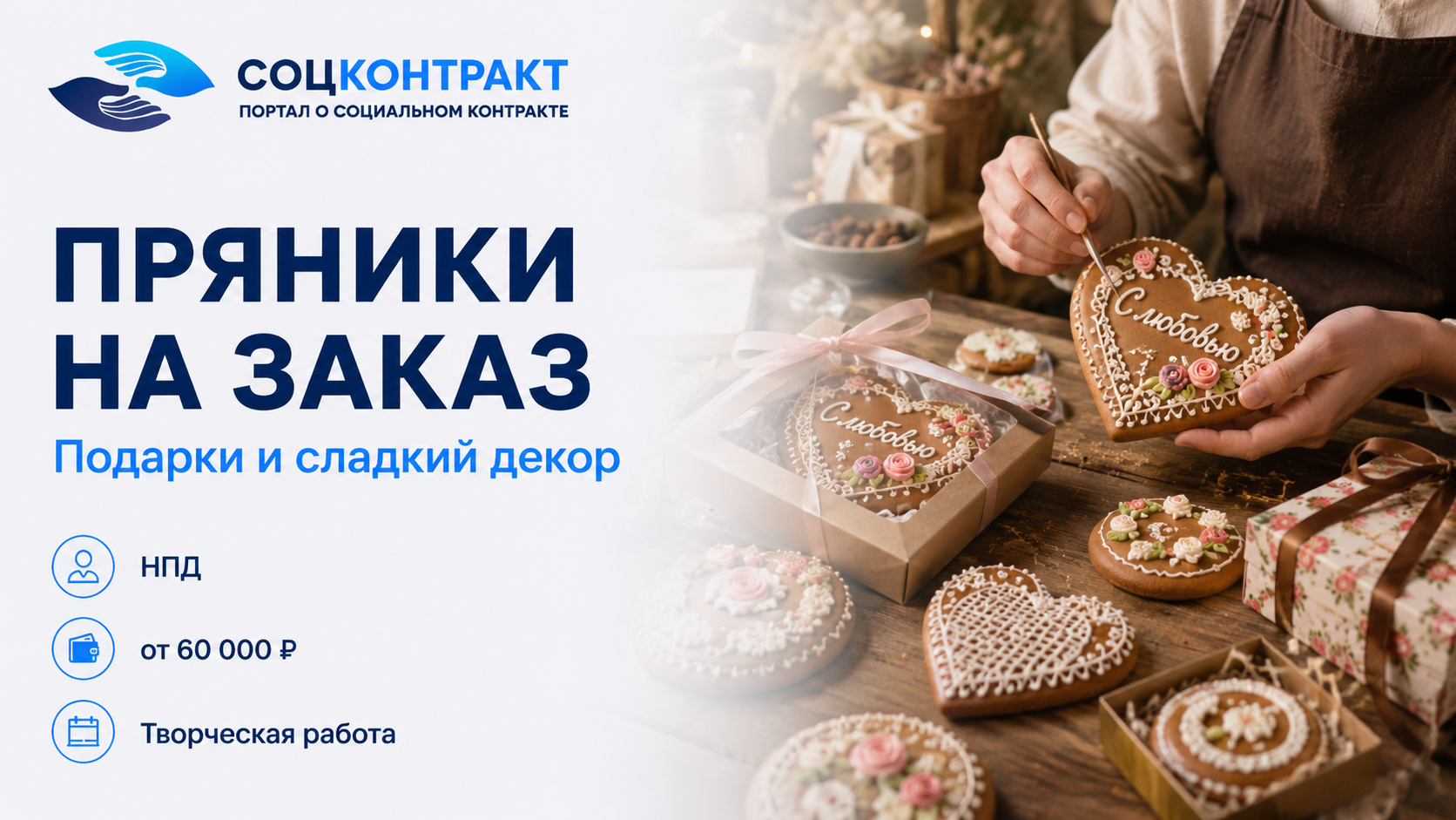 Пряники на заказ как бизнес по социальному контракту