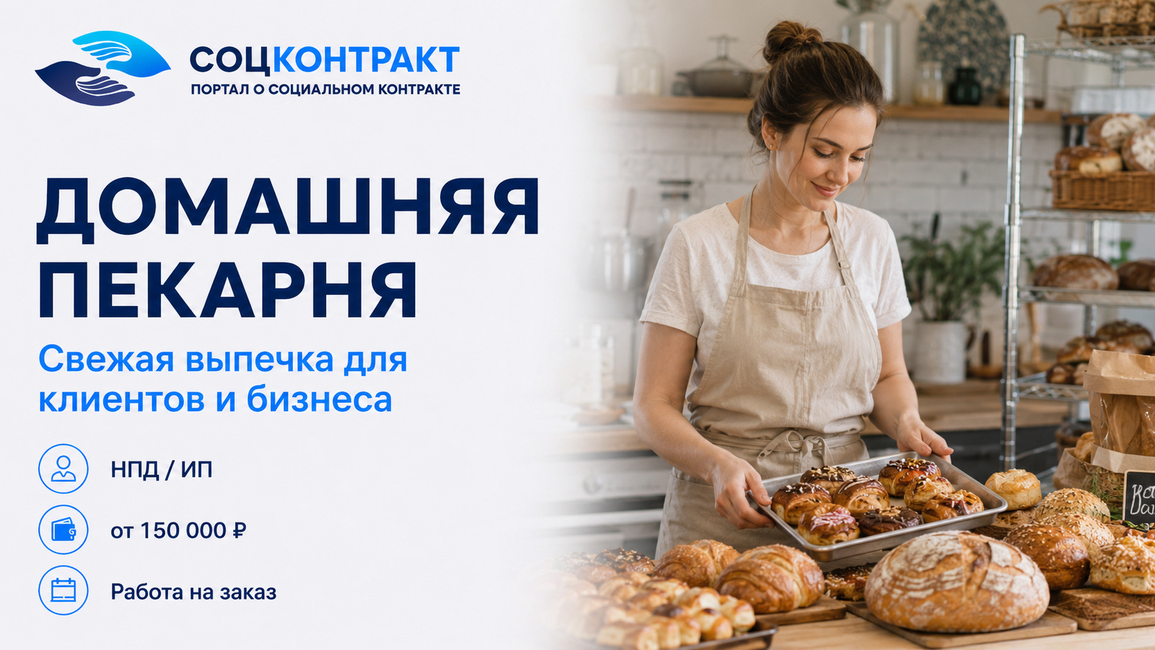 Домашняя пекарня как бизнес по социальному контракту