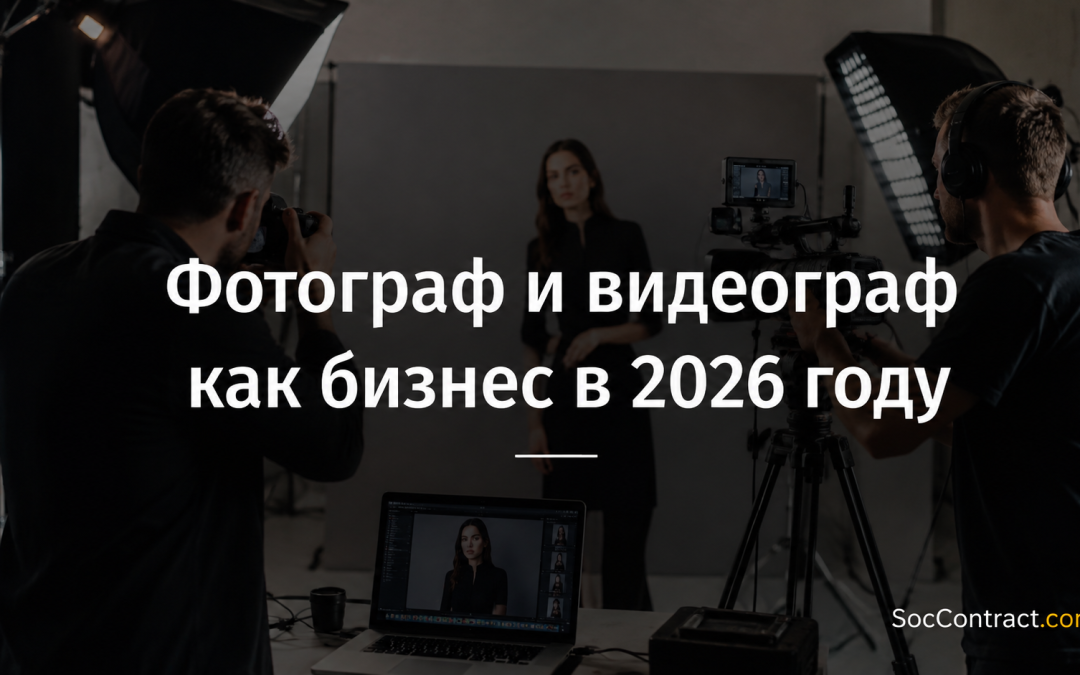Фотограф и видеограф как бизнес в 2026 году: оборудование, клиенты, доход и соцконтракт