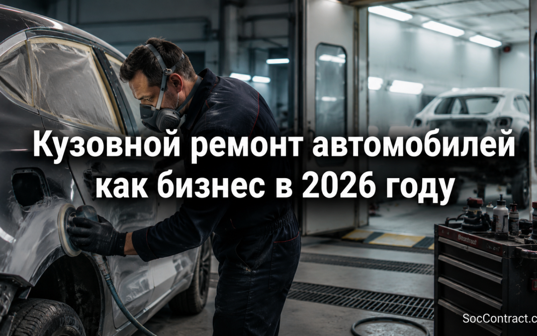 Кузовной ремонт автомобилей как бизнес в 2026 году: PDR, оборудование, прибыль и соцконтракт