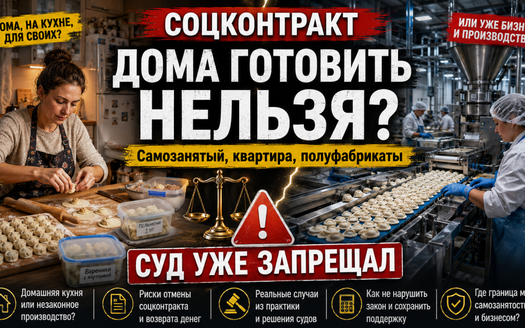 Можно ли самозанятому делать полуфабрикаты дома для продажи: закон, СанПиН, соцконтракт и судебная практика