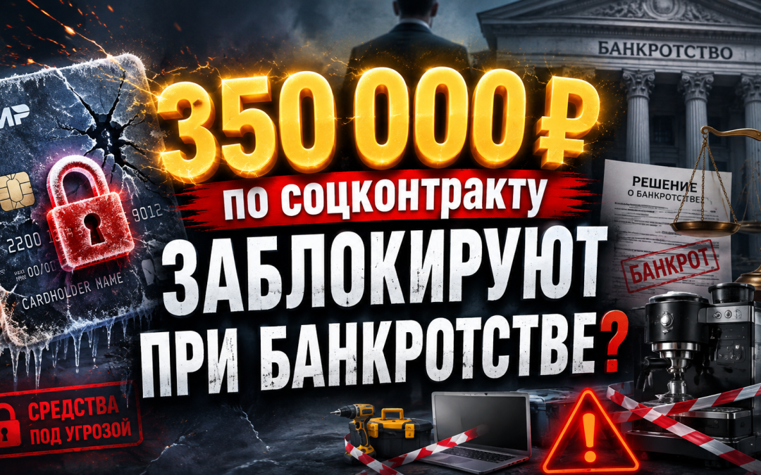 Соцконтракт и банкротство: деньги, счет, оборудование и ЕФП