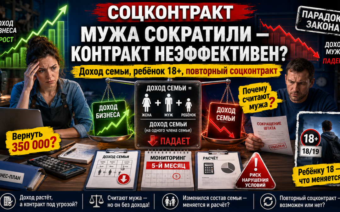 Соцконтракт признали неэффективным из-за дохода семьи: что говорит закон