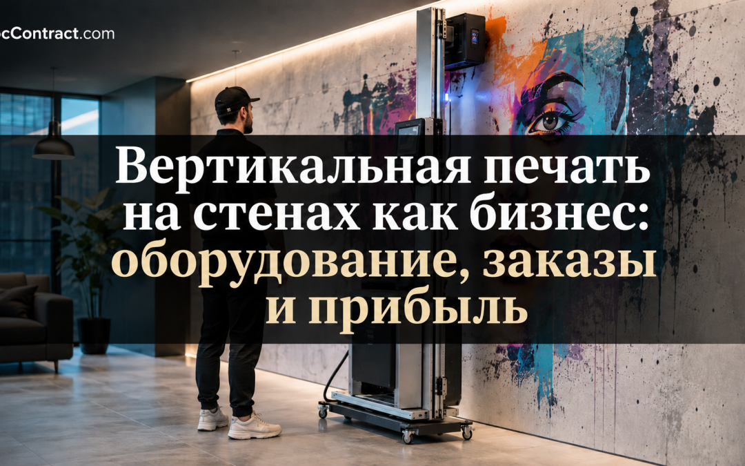 Вертикальная печать на стенах как бизнес
