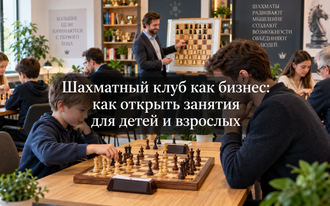 Шахматный клуб как бизнес: как открыть занятия для детей и взрослых
