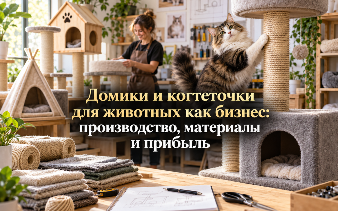 Домики и когтеточки для животных как бизнес