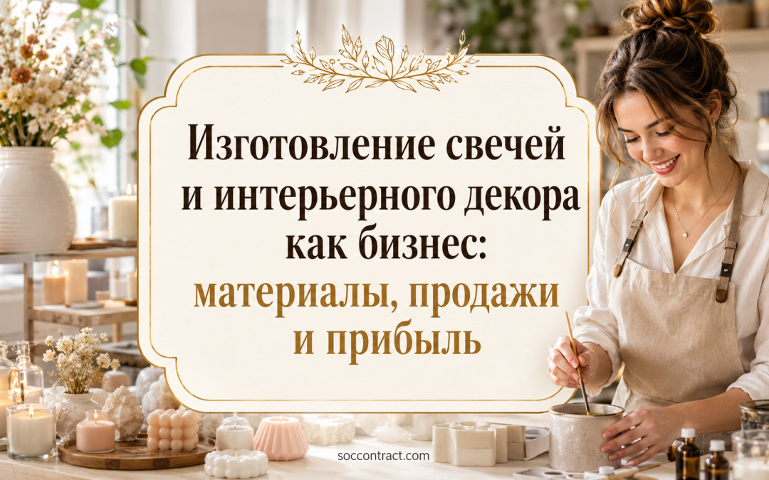 Изготовление свечей и интерьерного декора как бизнес