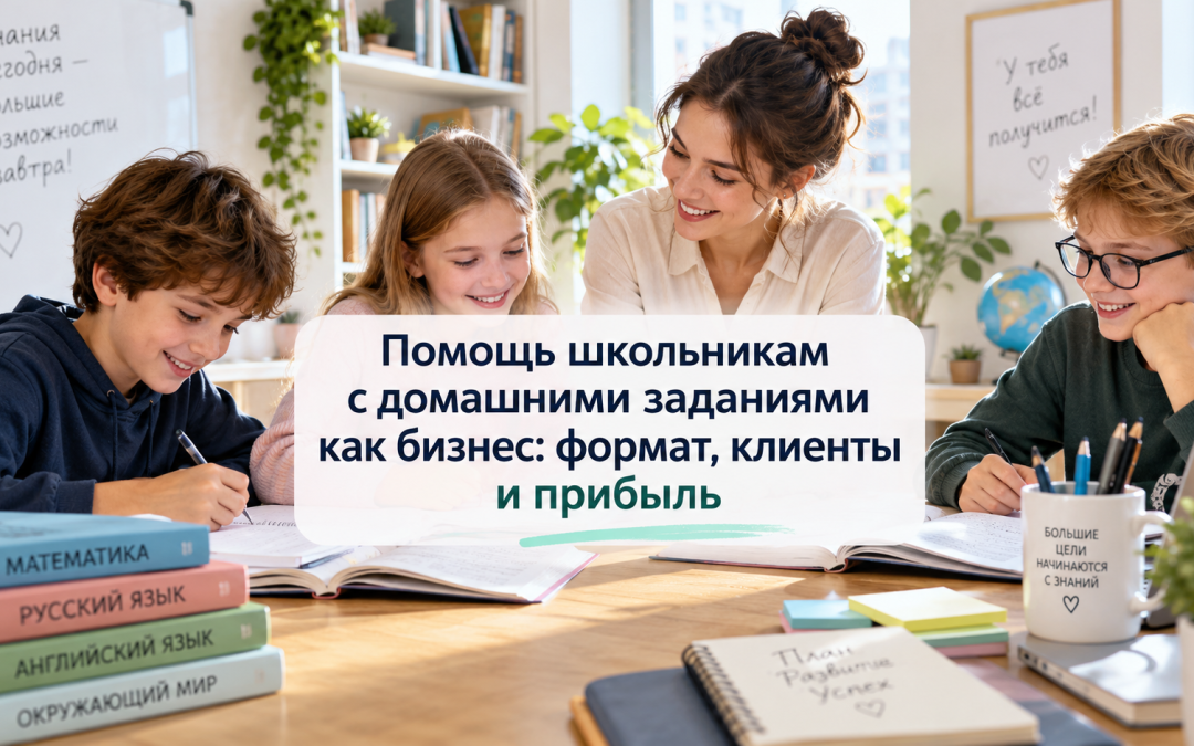 Помощь школьникам с домашними заданиями как бизнес