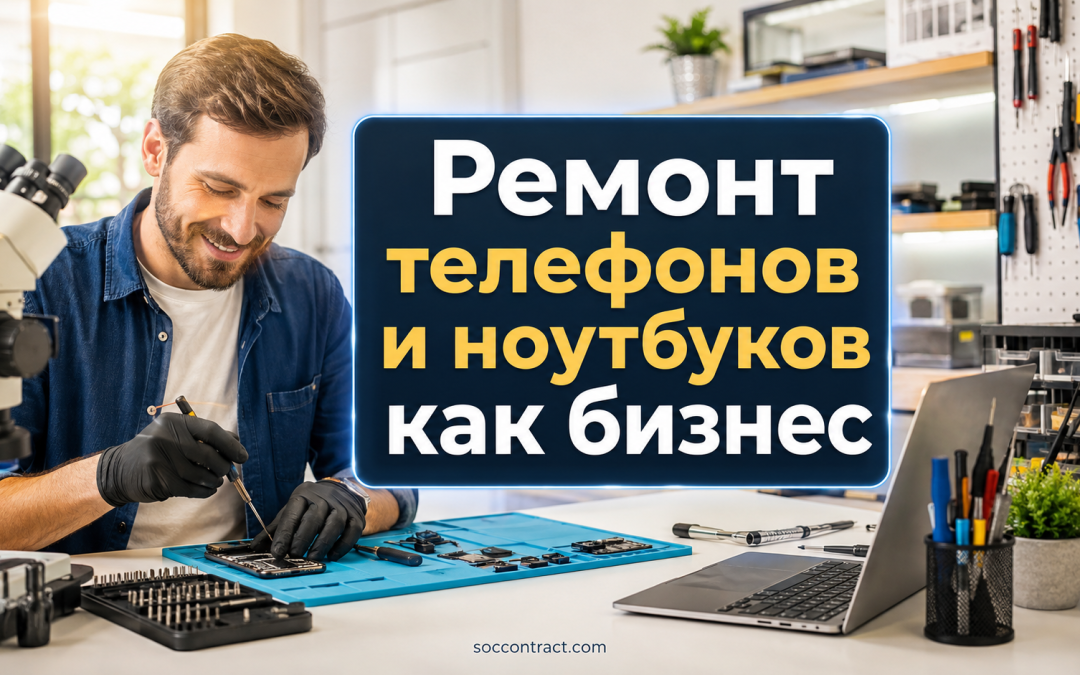 Ремонт телефонов и ноутбуков как бизнес: оборудование, клиенты и прибыль
