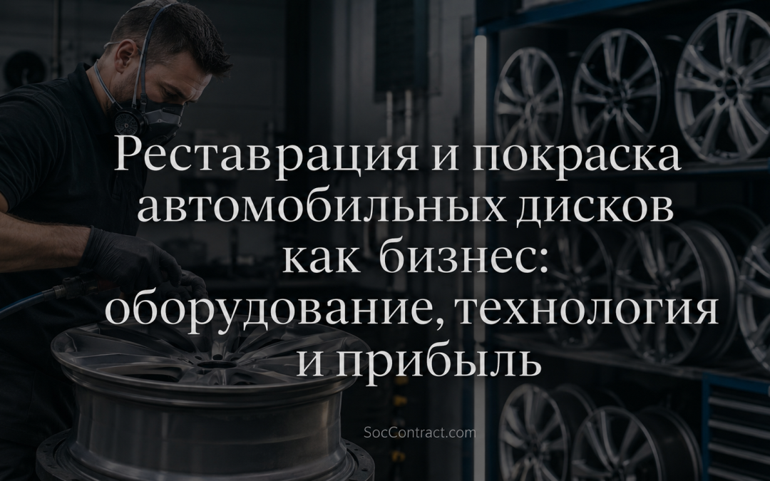 Реставрация и покраска автомобильных дисков как бизнес