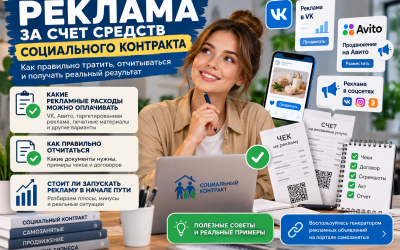 Реклама по социальному контракту: VK, Авито и отчетность