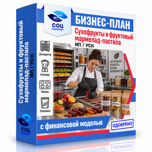 Бизнес-план «Сухофрукты и фруктовый мармелад-пастила»