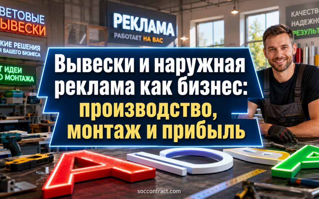 Вывески и наружная реклама как бизнес